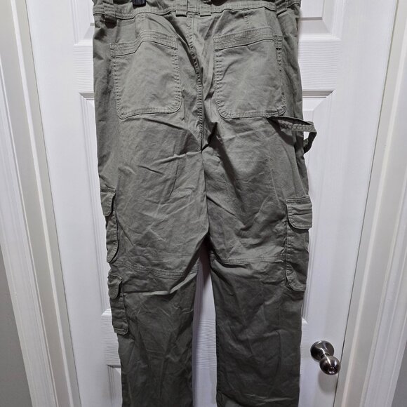 Abercrombie & Fitch Pants Cargo Women's 32 (14L) Olive Green Gorpco Military - Picture 3 of 4